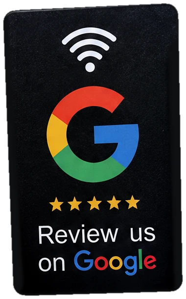 Μαύρη κάρτα NFC για κριτικές Google