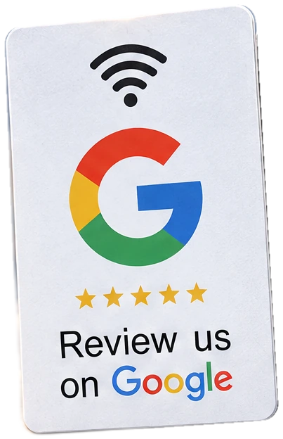 Λευκή κάρτα NFC για κριτικές Google